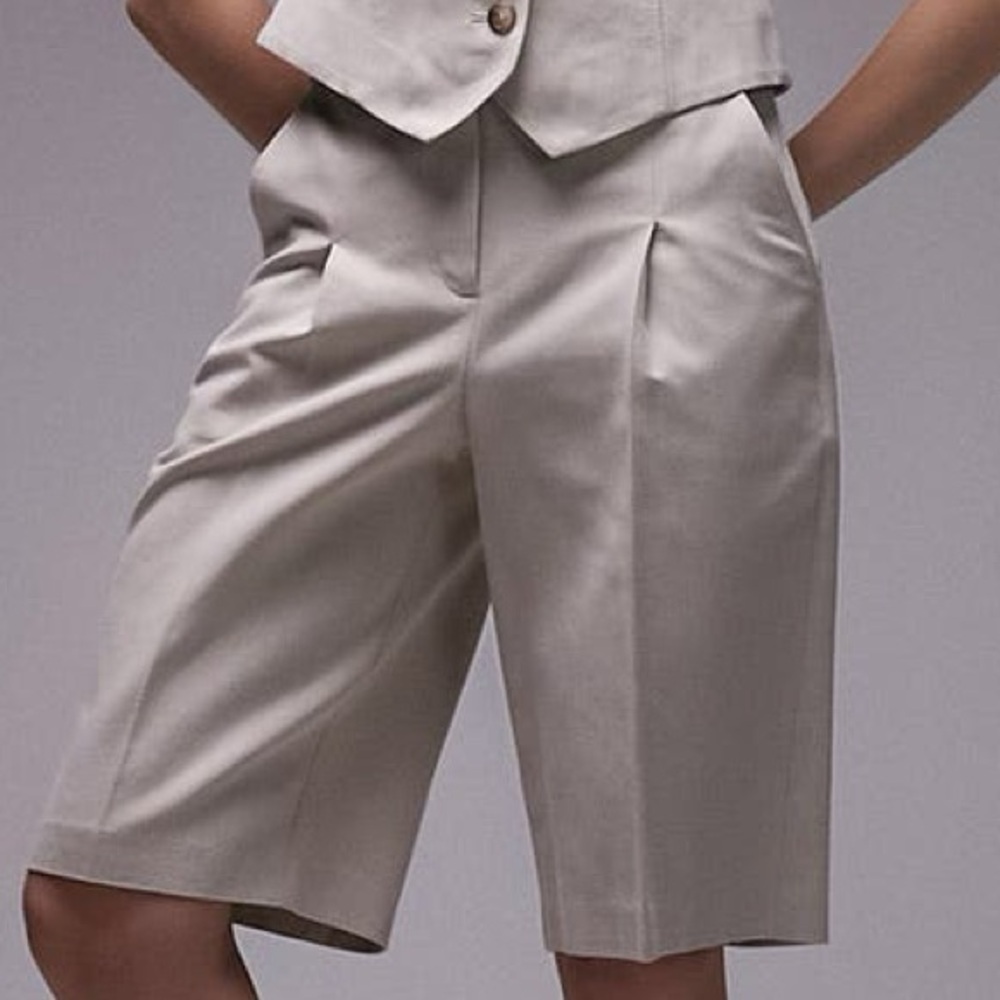 TOPSHOP 100% Cotton Bermuda Shorts
